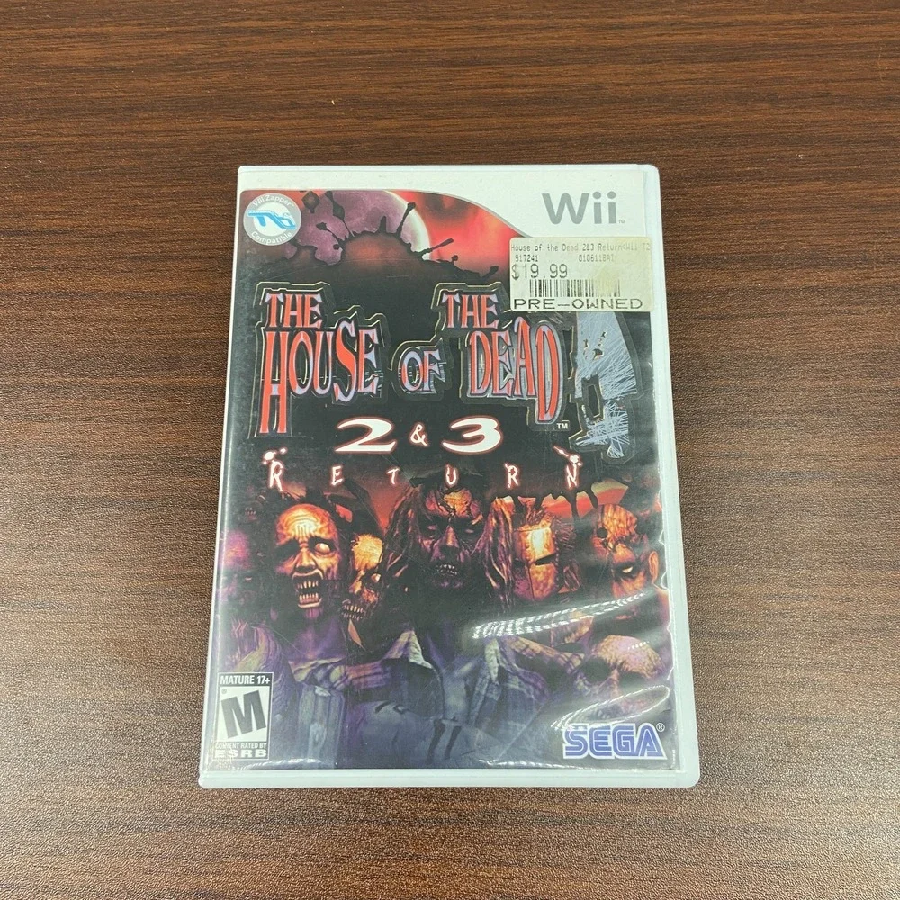 House of the Dead 2 & 3 Return (Nintendo Wii, 2008) Light Gun Shooter SEGA - CIB